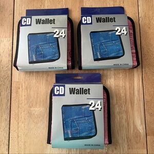 3 CD Wallets ~ Pink
